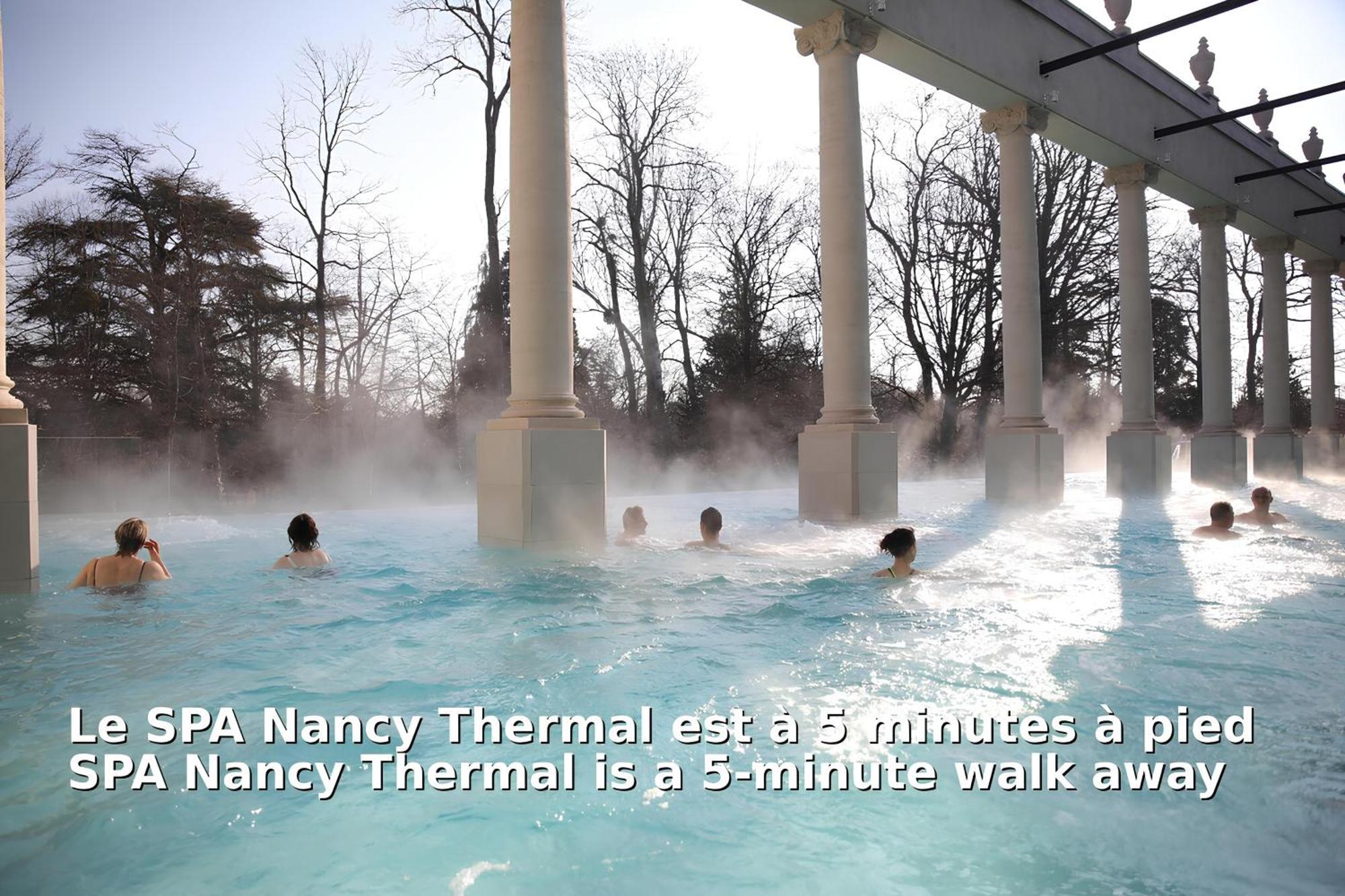 Quartier prisé Thermal et Parc Sainte Marie Nancy Extérieur photo